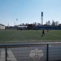 Photo taken at Стадион &amp;quot;Козак-арена&amp;quot; by Marta C. on 3/30/2014