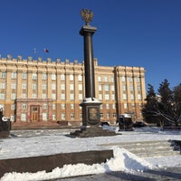 Photo taken at Стела «Город воинской славы» by Lin E. on 1/10/2016