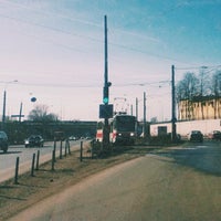 Photo taken at Остановка «Окский Съезд» by Константин Ж. on 3/15/2014