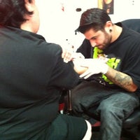 Photo taken at One Way Tattoos &amp;amp; Piercing by Marvin G. on 10/9/2012