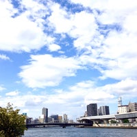 Photo taken at Ryogoku Bridge by fulxus on 5/4/2015