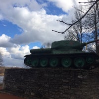 Photo taken at Tank T-34 by Вера🍭 on 3/31/2014