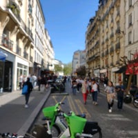 Photo taken at Rue des Abbesses by Hervé P. on 4/17/2022
