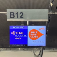 Photo taken at Thai Airways (TG) Check-in (Royal Silk / Business Class) by Pradabpong W. on 12/26/2023