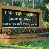 Photo taken at Chumphon Airport (CJM) by Pradabpong W. on 8/28/2023