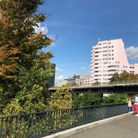 Photo taken at Hallesche-Tor-Brücke by Stefan M. on 9/15/2018