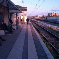 Photo taken at Stazione Magliana by Fabrizio C. on 3/4/2013