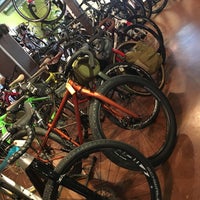 Photo taken at Angry Catfish Bicycles and Coffee by Nik P. on 3/4/2017