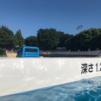 Photo taken at River Pool by かんなみ し. on 7/20/2018