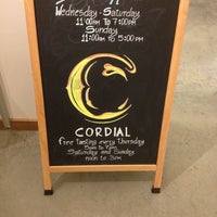 Photo taken at Cordial Craft Wine, Beer &amp;amp; Spirits by Peter O. on 2/23/2013