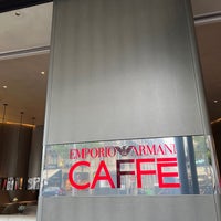 Photo taken at Emporio Armani Caffé by Omar on 8/3/2023