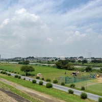 Photo taken at 多摩川河川敷[小杉側] by strollingfukuD on 7/18/2022