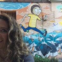 Photo taken at Rick and Morty Mural by Kristina P. on 10/4/2017