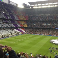 Photo taken at Santiago Bernabéu Stadium by Fabián B. on 4/30/2013