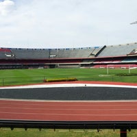 Photo taken at Camarote Stadium by Ednei Z. on 10/21/2012