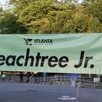 Photo taken at Peachtree Jr &amp; Lil Peach Dash at Peidmont Park by Angel on 5/17/2014