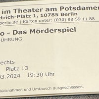 Photo taken at Theater am Potsdamer Platz by Mama H. on 3/15/2024