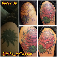 Photo taken at Tapout Tattooing by Marie N. on 9/9/2014