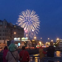 Photo taken at Ждановский мост by Maria K. on 5/9/2016