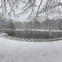 Photo taken at Bowne Park Pond by Vincent N. on 12/9/2017