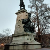 Photo taken at Rochambeau Statue by Stephanie F. on 12/21/2018