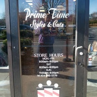 Photo taken at Prime Time Styles &amp;amp; Cuts (formerly The Ultimate Barbershop) by Chip M. on 12/22/2012
