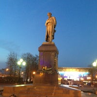 Photo taken at Pushkinskaya Square by Yan S. on 4/30/2013