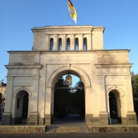 Photo taken at Триумфальная арка «Тифлисские ворота» by Մխիթար Թ. on 10/15/2012
