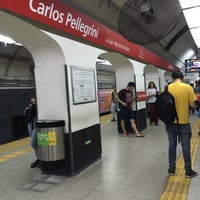 Photo taken at Estación Carlos Pellegrini [Línea B] by Rosaura A. on 11/30/2016