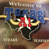 Photo taken at Texas A1 Steaks &amp;amp; Seafood by Shayna B. on 3/3/2013