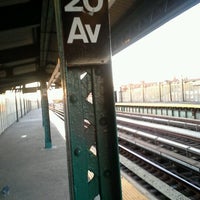 Photo taken at MTA Subway - 20th Ave (D) by Oksana H. on 9/20/2012
