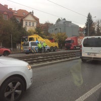 Photo taken at Vypich (tram, bus) by Verunka K. on 11/5/2016