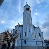 Photo taken at Kostol sv. Alžbety (The Blue Church) by かすみ汁 on 3/12/2024
