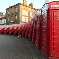 Photo taken at &amp;quot;Out of Order&amp;quot; David Mach Sculpture (Phoneboxes) by Bussakorn R. on 11/2/2016