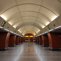 Photo taken at Metro =B= Křižíkova by Katarína on 7/14/2022