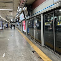 Photo taken at Myeong-dong Stn. by 劉 特佐 on 2/14/2024