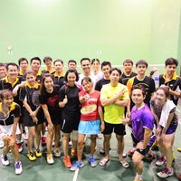 Photo taken at NuanChan Badminton Court by Nut101 J. on 3/9/2015
