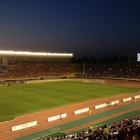 Photo taken at National Olympic Stadium by Yasuharu N. on 5/15/2013