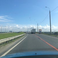 Photo taken at Мост им. Подольских курсантов by Андрей Б. on 7/20/2020