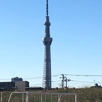 Photo taken at 鐘ヶ淵球技場 by チャコパパ on 1/1/2019