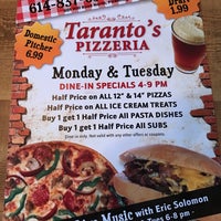 Menu Taranto S Pizza Barn South Columbus Pickerington Oh