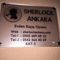 Photo taken at Sherlock Ankara (Korku Evi ve Evden Kaçış Oyunu) by Nilgün A. on 4/6/2015