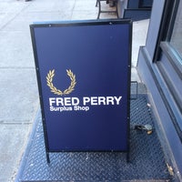 Photo taken at Fred Perry Surplus Shop by Randy E. on 11/21/2014