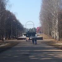 Photo taken at Сквер «Волна» by NikitA on 4/14/2015