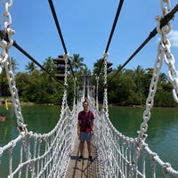 Photo taken at Palawan Beach Rope Bridge by Victor D. on 8/11/2022