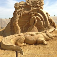 Photo taken at Sand Sculpture park by Светлана on 5/19/2013