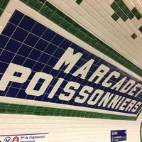 Photo taken at Métro Marcadet Poissonniers [4,12] by Claire C. on 8/8/2019