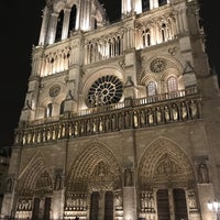 Photo taken at Cathedral of Notre-Dame de Paris by A on 10/3/2018