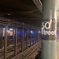 Photo taken at MTA Subway - 50th St (1) by Selman A. on 8/19/2022