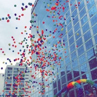 Photo taken at XX Parada do Orgulho LGBT de São Paulo by Thiago T. on 5/29/2016